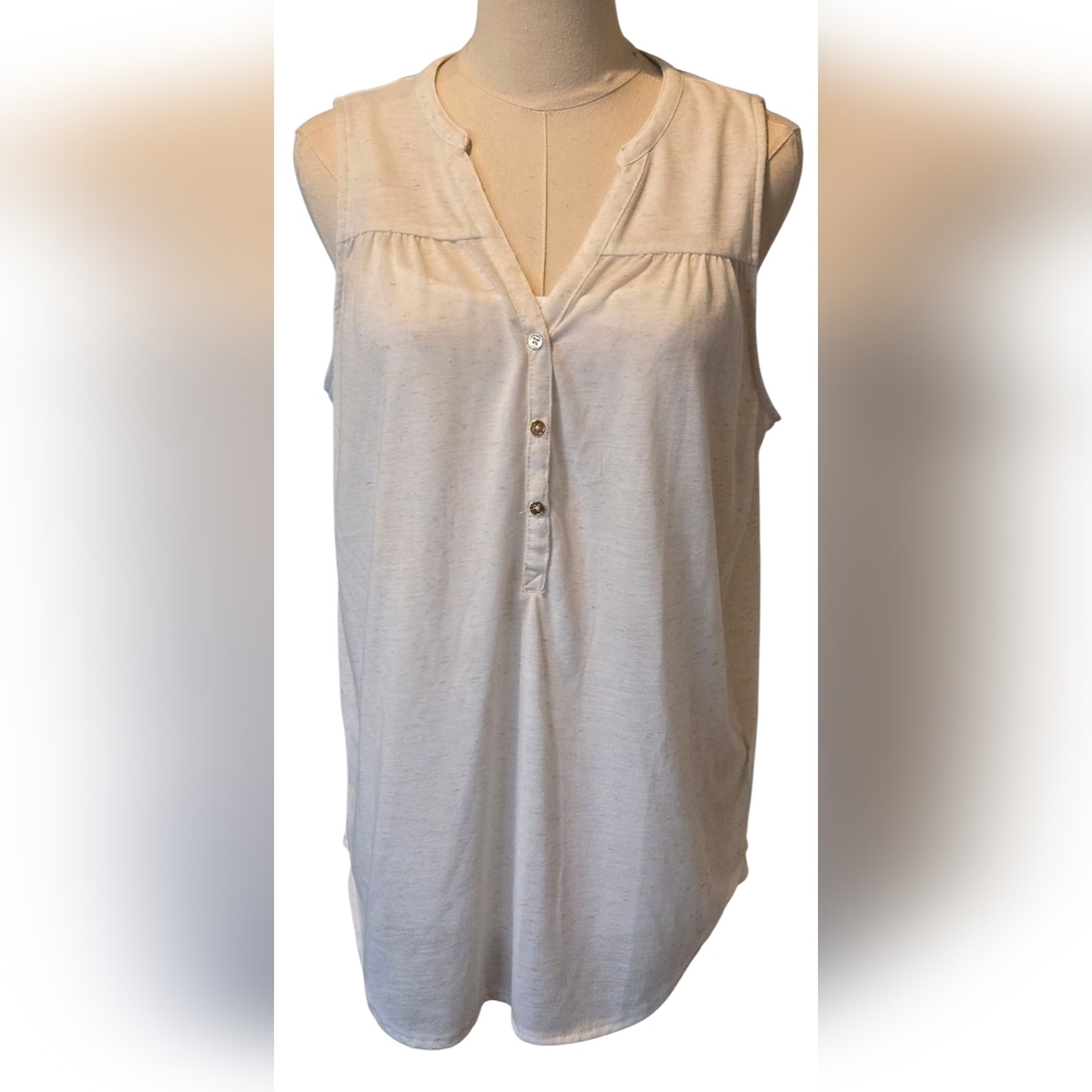 H&M Cream Sleeveless Blouse